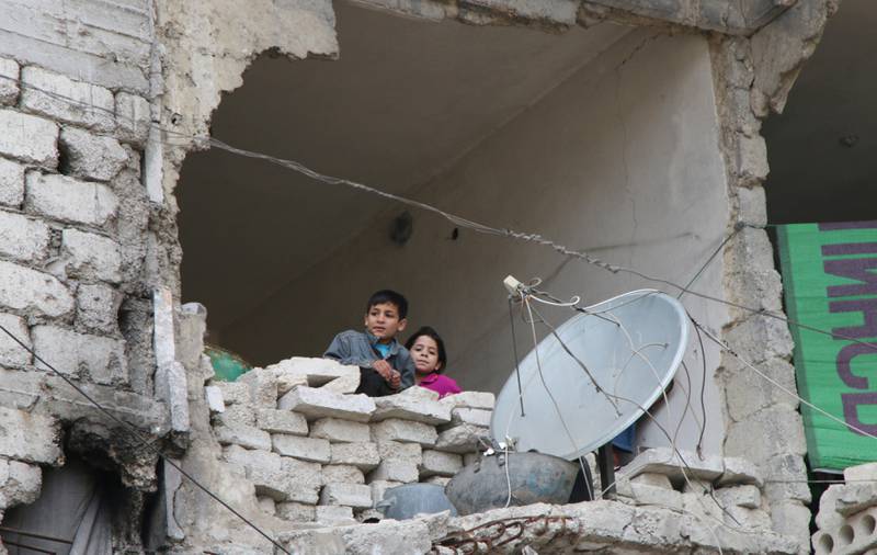 Mange sivile er blitt drept i de kraftige bombeangrepene over Aleppo de siste dagene. FOTO: NTB SCANPIX