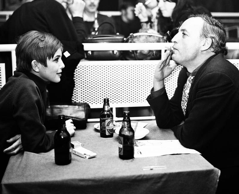 Kjersti Døvigen og Guy Krohg på Club 7 i Restaurant Kongens lokaler, oktober 1966.