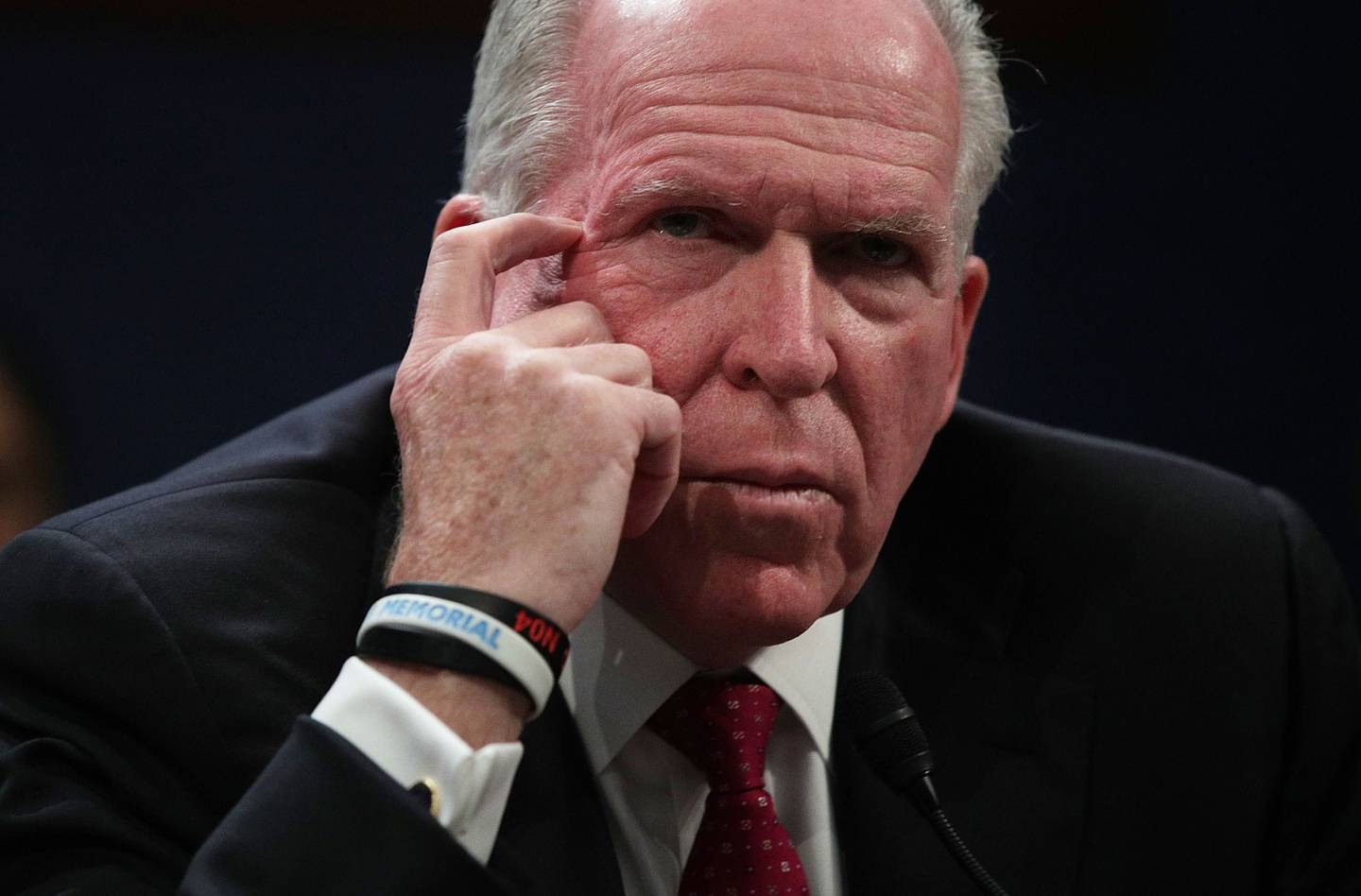 WASHINGTON, DC - MAY 23: Former Director of the U.S. Central Intelligence Agency (CIA) John Brennan testifies before the House Permanent Select Committee on Intelligence on Capitol Hill, May 23, 2017 in Washington, DC. Brennan is discussing the extent of Russia's meddling in the 2016 U.S. presidential election and possible ties to the campaign of President Donald Trump.   Alex Wong/Getty Images/AFP