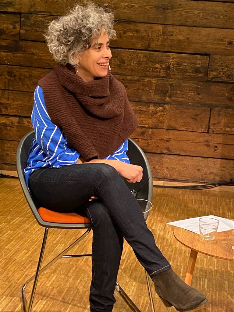 Den palestinske forfatteren Adania Shibli på norgesbesøk, februar 2022.