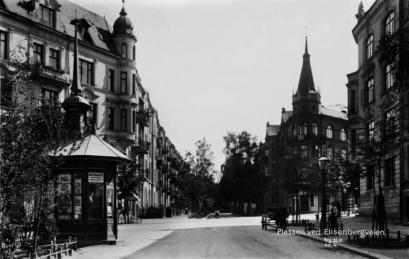 VESTKANT: Thomas Heftyes plass ca. 1910. FOTO: THORKEL JENS THORKELSEN