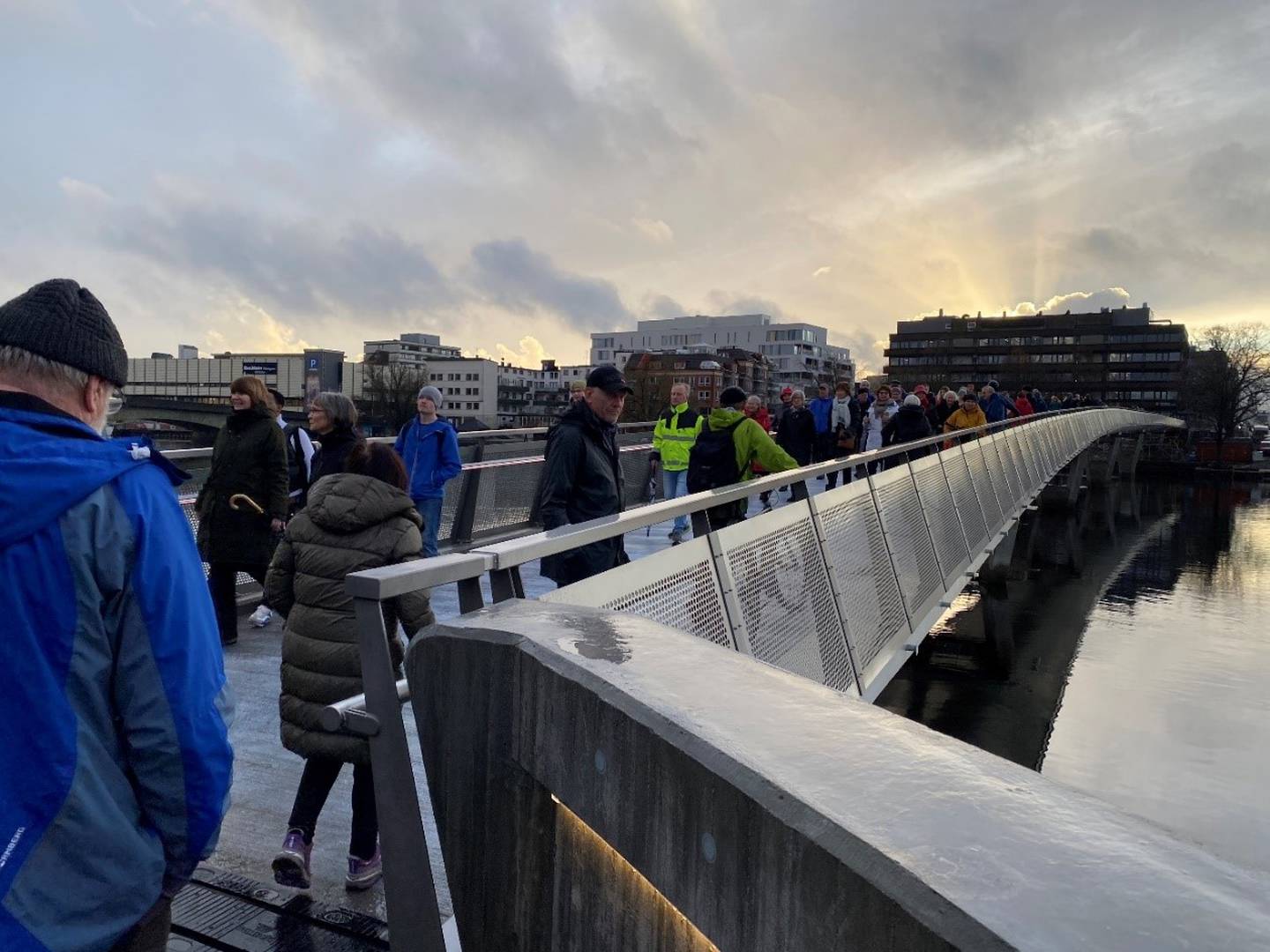 Christian Quart-broa over elven Otra blir mye brukt av både syklister og fotgjengere, ifølge Kristiansand kommune.