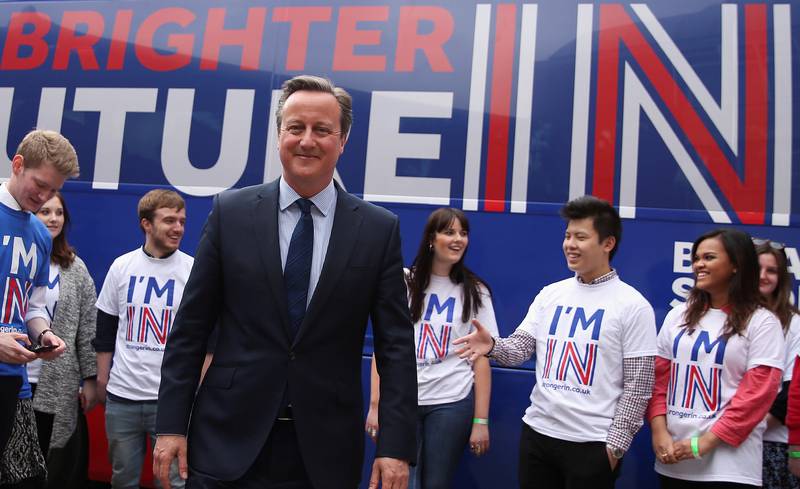 For Storbritannias statsminister David Cameron er det ekstremt viktig å vinne folkeavstemningen. FOTO: NTB SCANPIX