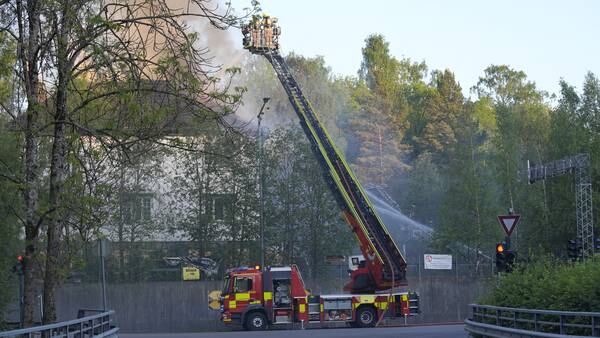 Brann i bolig på Hauketo i Oslo