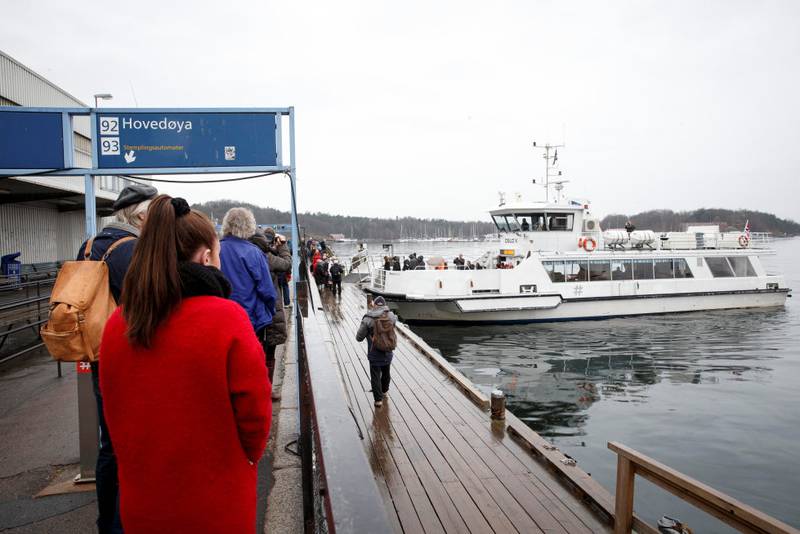 SLUTT: Fredag 20. mars kl 16.25 gikk siste ferjetur fra Vippetangen til øyene i Indre Oslofjord. Foto: Heiko Junge / NTB scanpix