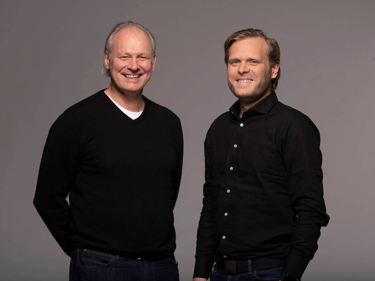 Filmprodusentene Espen Horn (t.v) og Kristian Sinkerud i Motion Blur