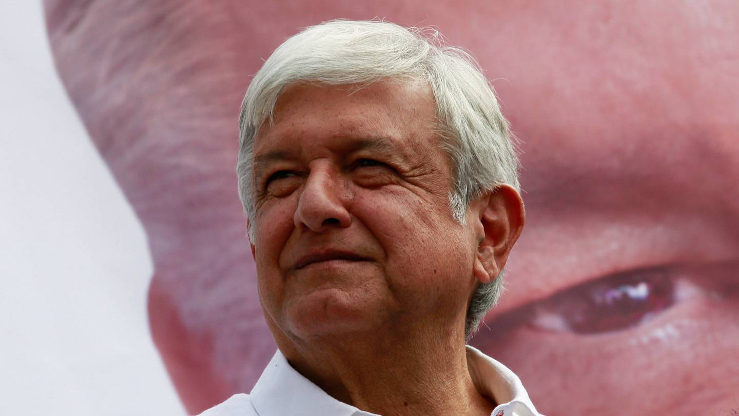 Venstresidas Andres Manuel Lopez Obrador er storfavoritt til å ta over presidentmakten i Mexico 1. juli. 
