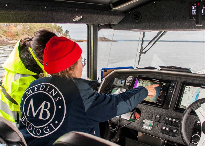 Kartlegging av havbunnen i Ytre Oslofjord med båten Bruce.