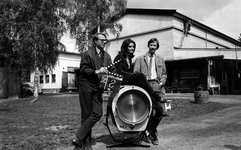 Fra 1970: Direktør i Norsk Film Erik Borge sammen med filmskaperne Anja Breien og Oddvar Bull Tuhus. Foto: Ivar Aaserud/NTB SCANPIX