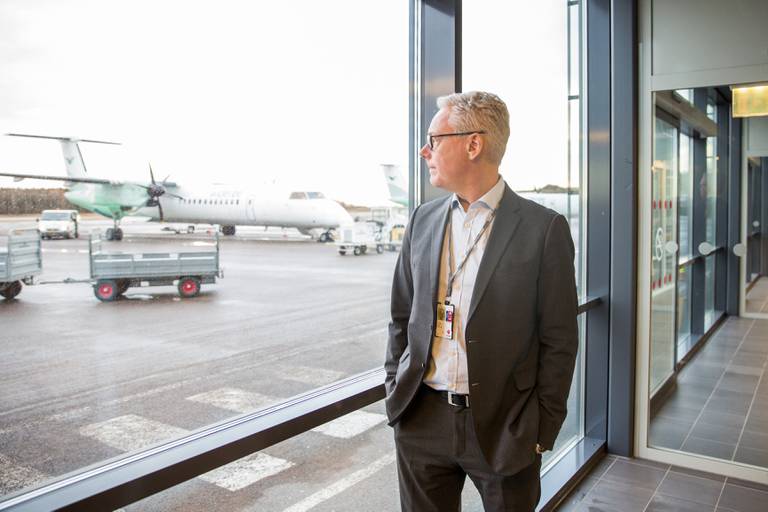 Gisle Skansen, administrerende direktør i Sandefjord Lufthavn AS.