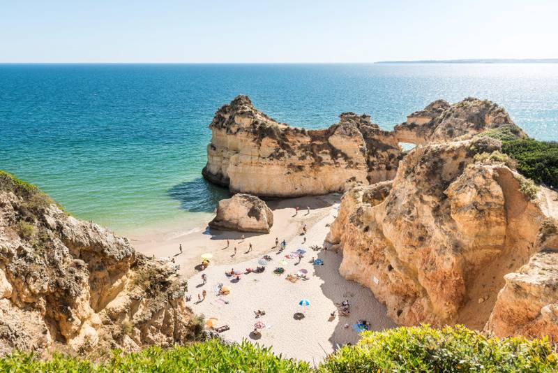 Algarvekysten byr på Portugals beste strender. 
