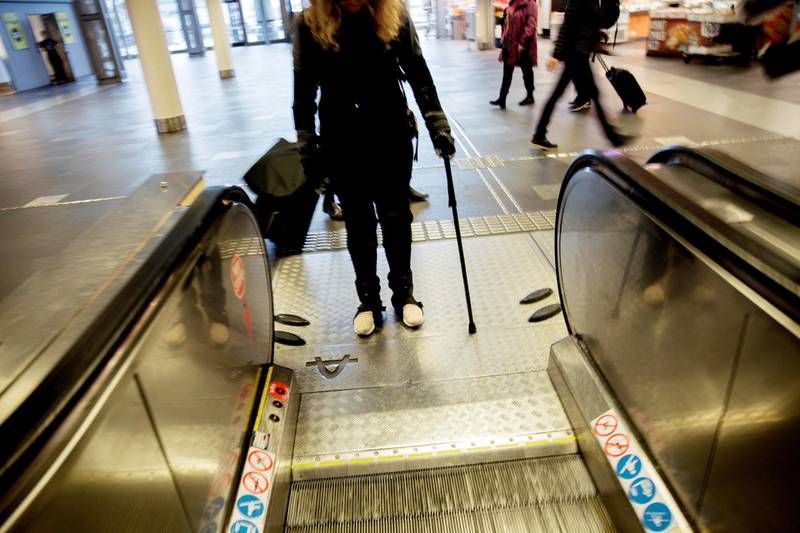 En rulletrapp på Oslo S skapte utfordringer, Tuva så ikke hvilken vei den gikk.