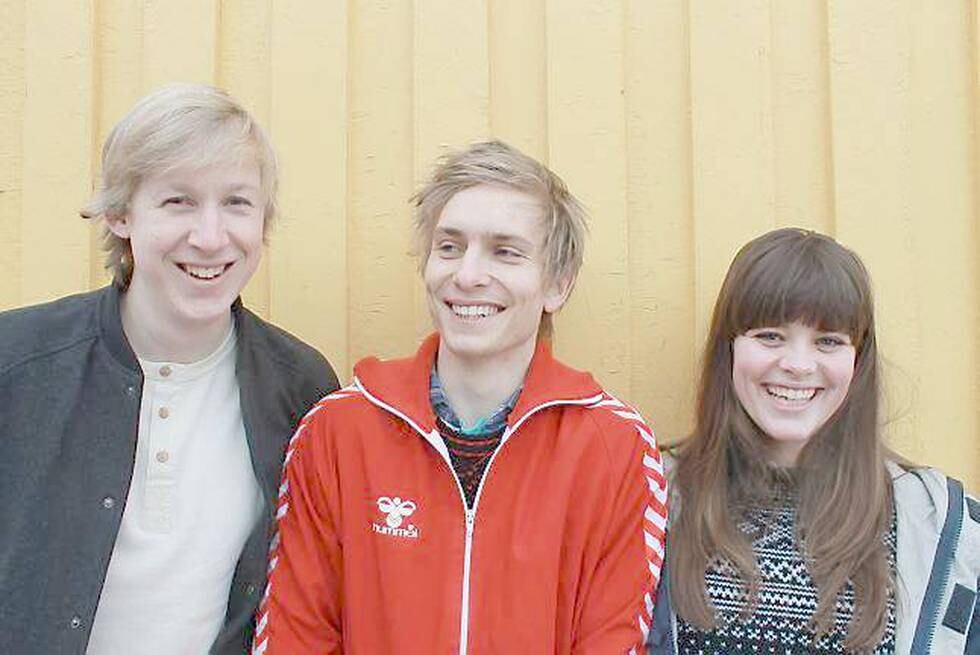 Moskus med f.v. Fredrik Luhr Dietricson, Hans Hulbækmo og Anja Lauvdal har grunn til å sjå lyst på livet. FOTO: ALF HULBÆKMO