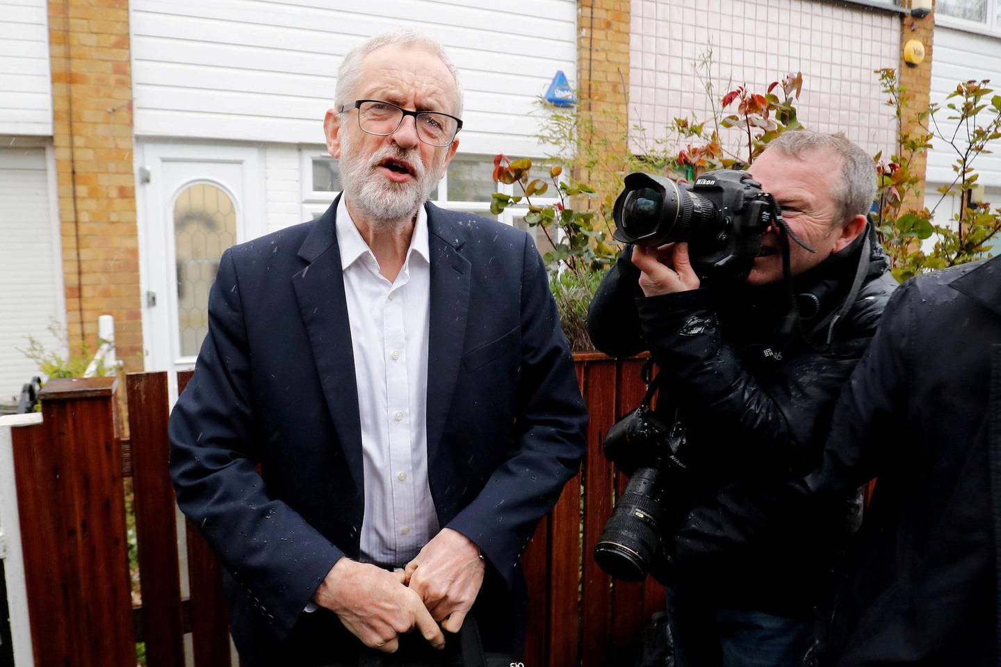 DIALOG: Labour-leder Jeremy Corbyn er i samtaler med regjeringen. 				FOTO: NTB SCANPIX