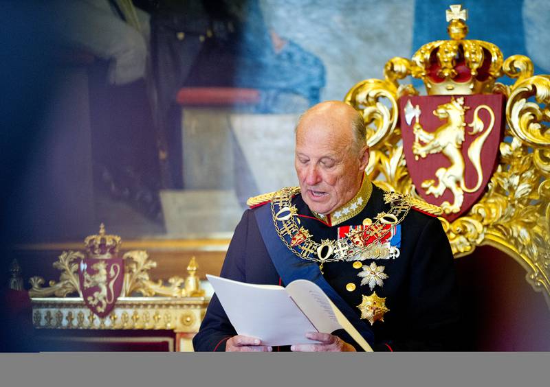 HØYTIDELIG: Mandag åpner kong Harald det 161. storting, det siste før stortingsvalget.FOTO: JON OLAV NESVOLD/NTB SCANPIX