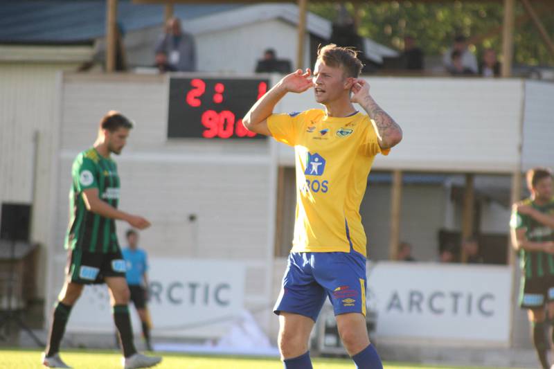 Magnus Lankhof Dahlby satte inn 3-1 på overtid for Grorud.