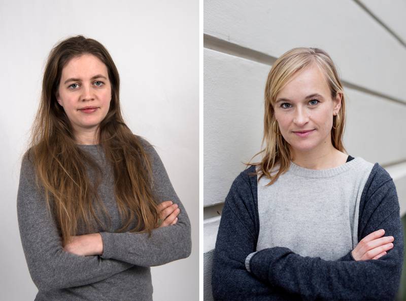 Dagsavisens utenriksjournalister Tone Magni Finstad Vestheim (t.v) og Heidi Takstad Skjeseth med Fritt Ord-støtte til nye bøker. 