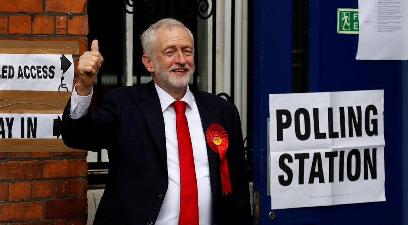 Labours Jeremy Corbyn stemte i går i Islington.