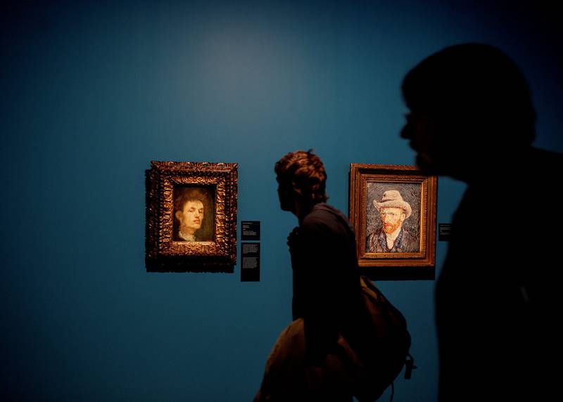Munch og Van Gogh har begge malt en hel del selvportretter hadde begge et svært bevisst forhold til selvportrettenes del av kunstnerskapet. FOTO: HILDE UNOSEN