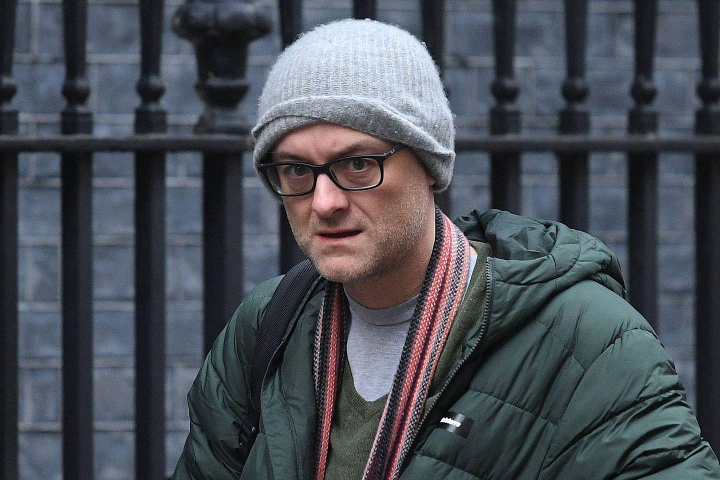 Number 10 special advisor Dominic Cummings arrives at 10 Downing Street in central London on December 16, 2019. - Prime Minister Boris Johnson vowed Saturday to repay the trust of former opposition voters who gave his Conservatives a mandate to take Britain out of the European Union next month. Johnson toured a leftist bastion once represented by former Labour leader Tony Blair in a bid to show his intent to unite the country after years of divisions over Brexit. (Photo by DANIEL LEAL-OLIVAS / AFP)