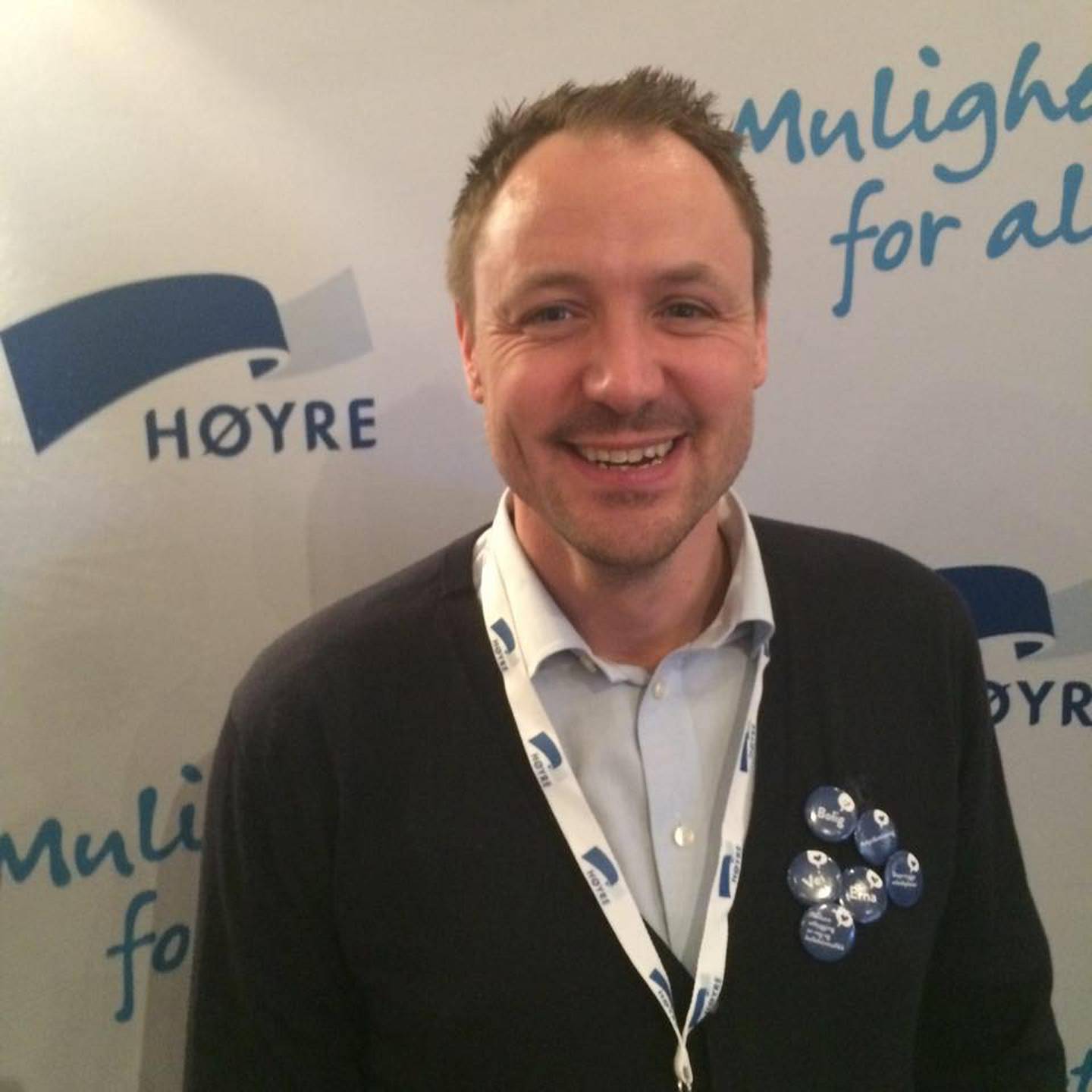 Da Roy engasjerte seg i politikken, falt valget på Høyre. Her fra 2015.