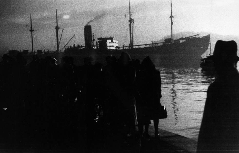 Skipet med de norske jødene forlater Oslo om morgenen 26. november 1942.