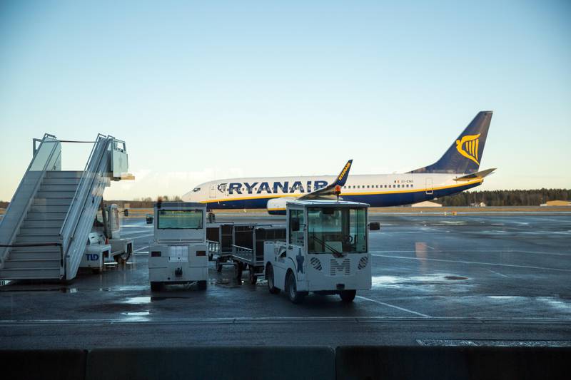 Moss lufthavn Rygge (MLR). Ryanair. Fly. Flyplass. Lufthavn.