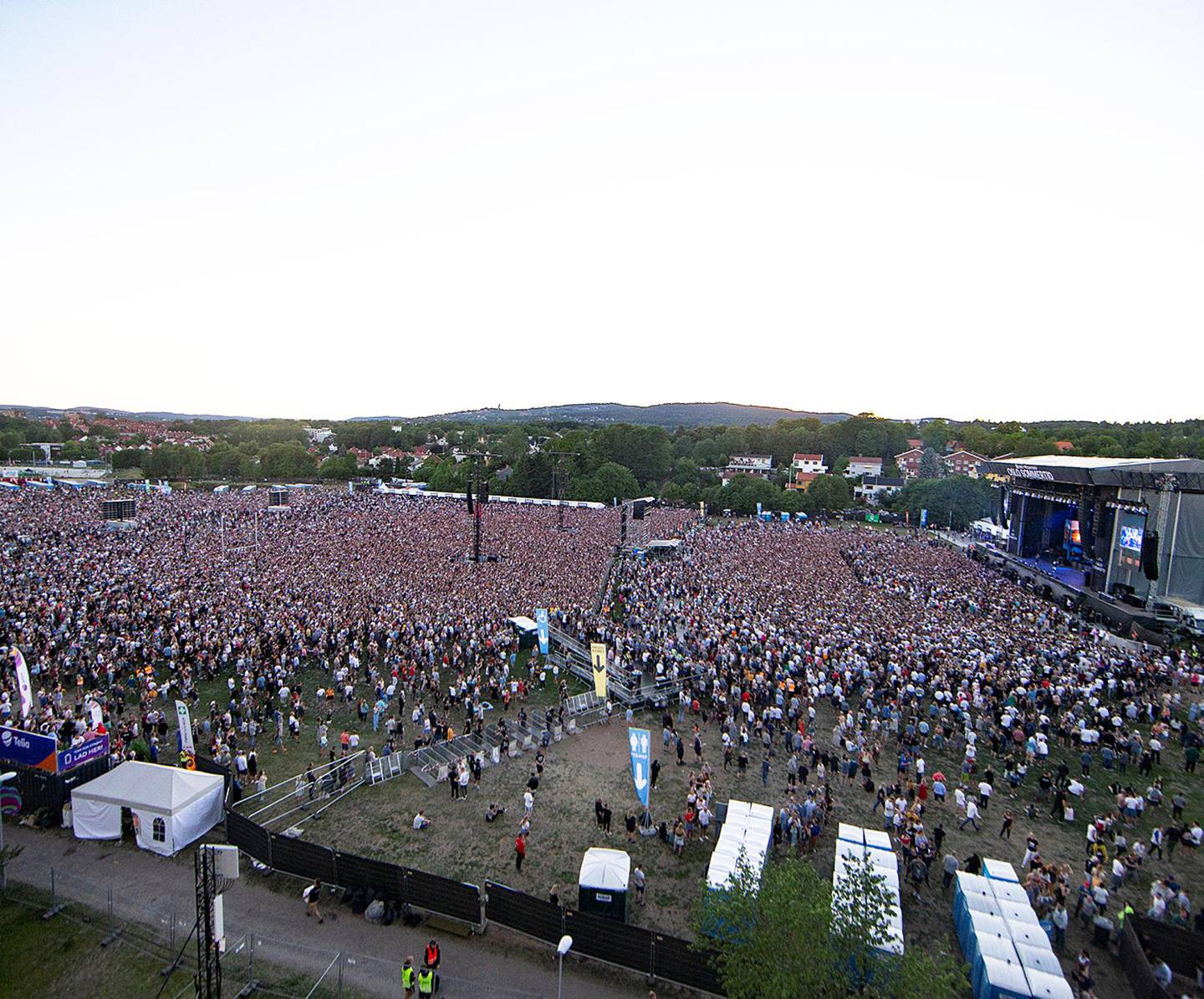 Fra konserten på Voldsløkka med Eminem 30. juni i år. Med over 55.000 betalende     publikummere var dette den største betal-konserten i Norge noensinne. FOTO: FREDRIK HAGEN/NTB SCANPIX