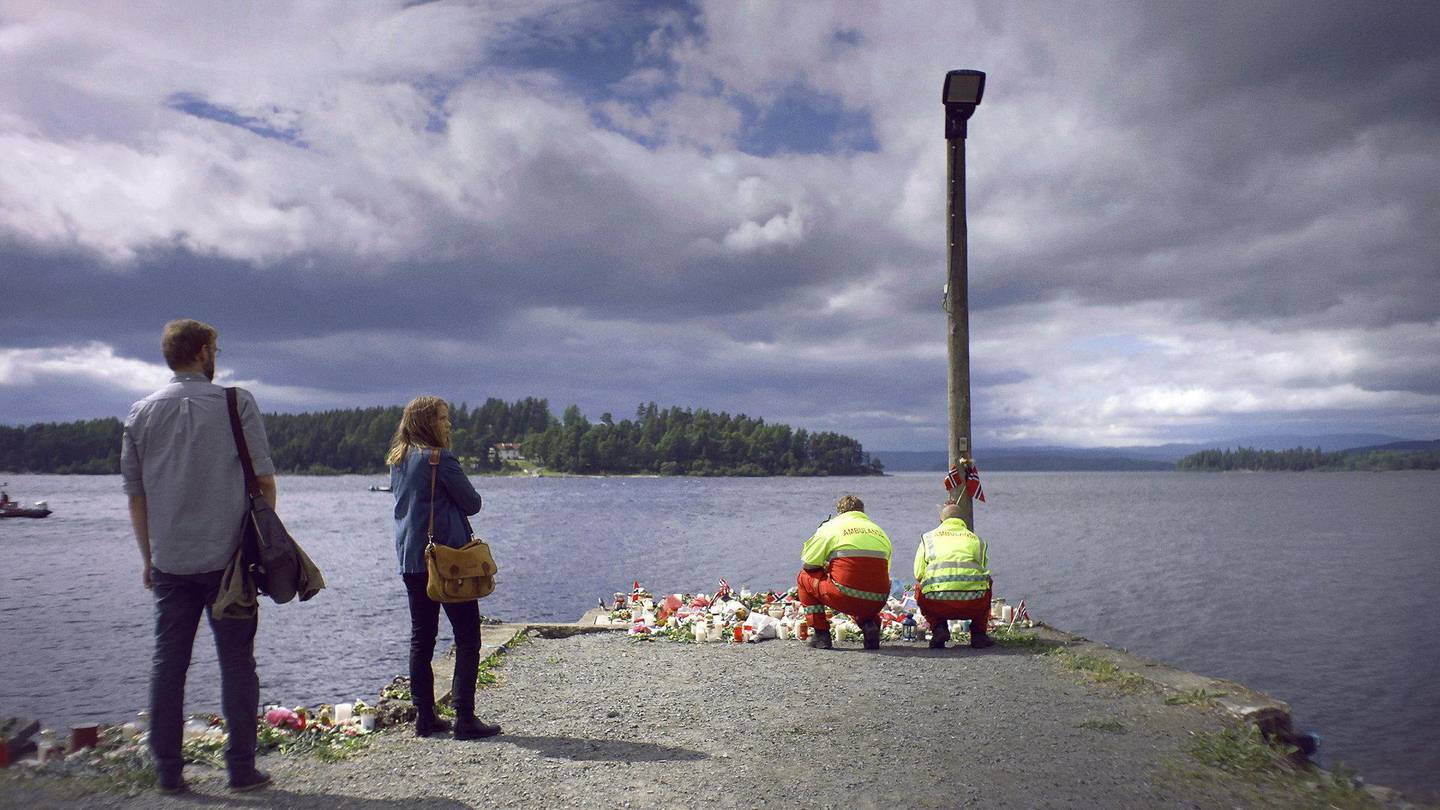 «22. juli» – Sara Johnsen og Pål Sletaunes gjenfortelling av dagene og tida etter terrorangrepet ble vist på NRK i januar, og står igjen som årets sterkeste TV-opplevelse. Foto: NRK