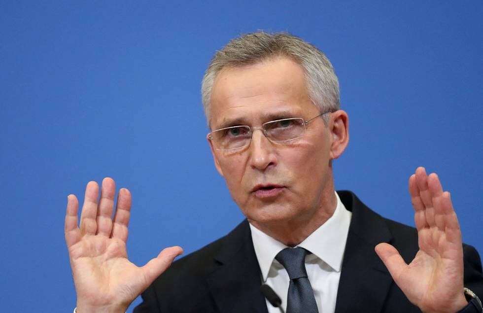 NATO Secretary General Jens Stoltenberg speaks during a news conference at the Alliance's headquarters in Brussels, Belgium January 7, 2022. REUTERS/Johanna Geron