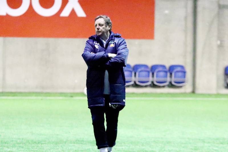 Viking-trener Bjarne Berntsen var tilbake i trenermanesjen torsdag. Foto: Pål Karstensen