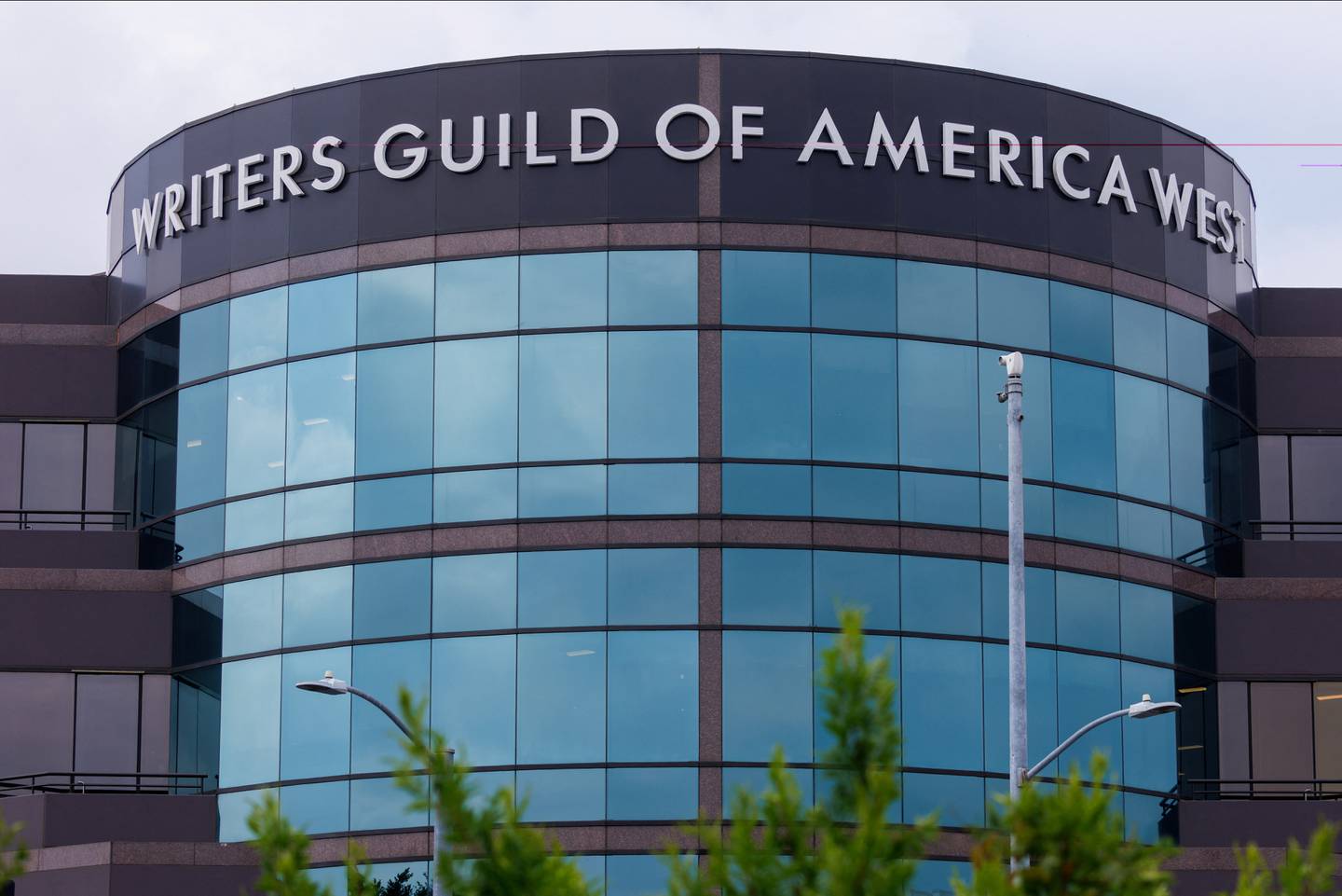 Hovedkontoret til Writers Guild of America i Los Angeles, som organiserer 11.500 manusforfattere i landets TV- og filmbransje.