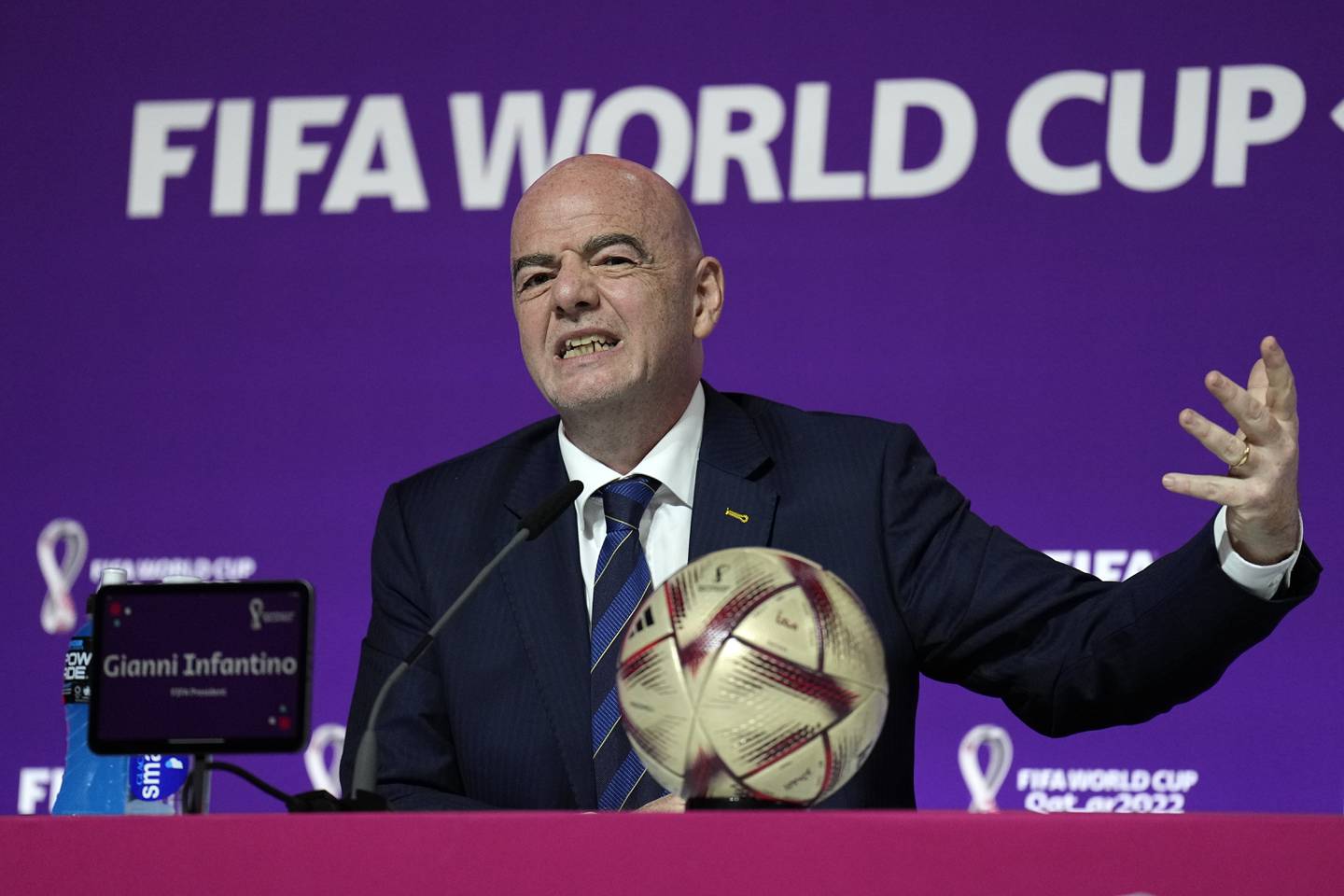 Fifa-president Gianni Infantino må tåle mer kritikk. Foto: Martin Meissner / AP / NTB