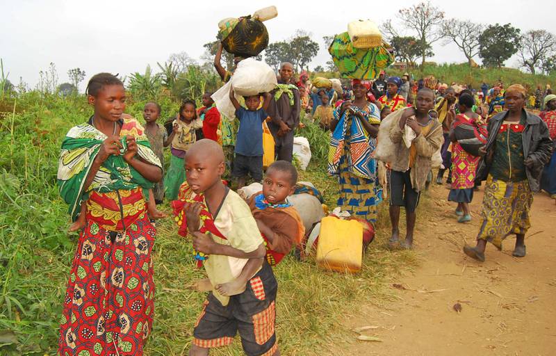 Den demokratiske republikken Kongo er fortsatt sårbar. Disse ble fordrevet i februar i Nord-Kivu øst i landet. FOTO: FISTON MAHAMBA/NTB SCANPIX