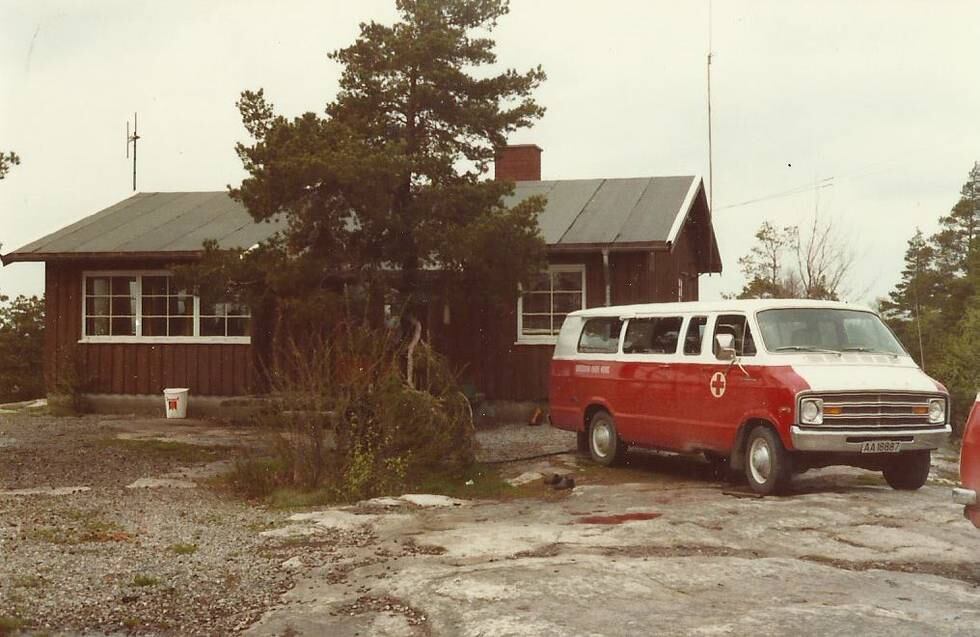 Trimhytta på Gressvik ca. 1973. Nyåpnet.