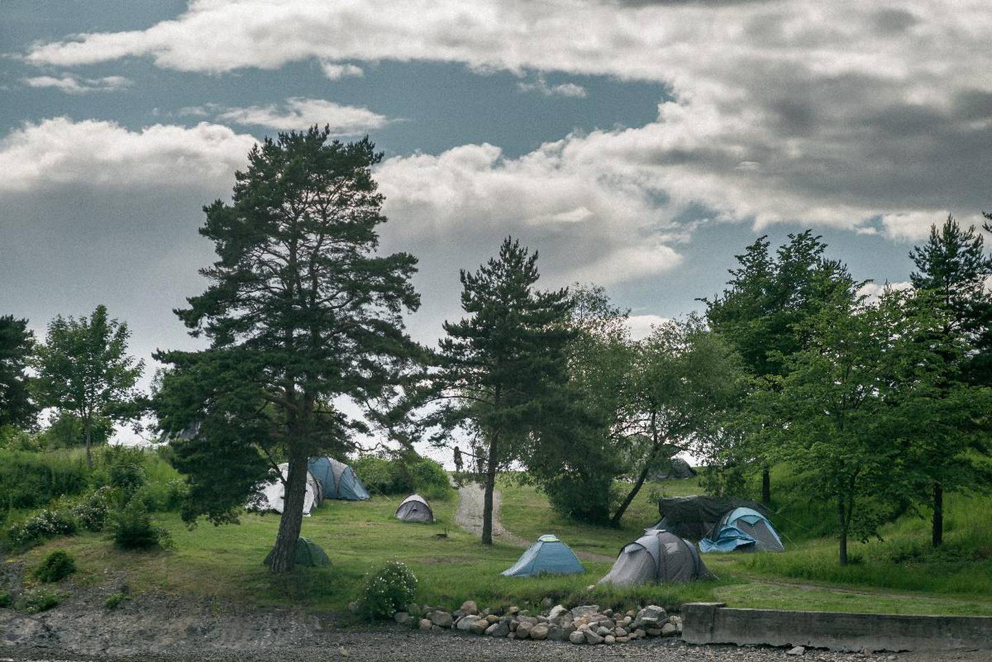 Langøyene er et populært sted å telte. I sommer har øye vært stengt, på grunn av sikring av miljøgifter på det gamle avfallsdeponiet.