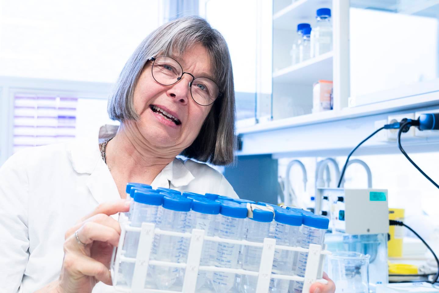 Anne Spurkland er en norsk medisinsk forsker innen molekylær immunbiologi, lege, spesialist i immunologi og transfusjonsmedisin og fagbokforfatter. Foto: Terje Pedersen / NTB