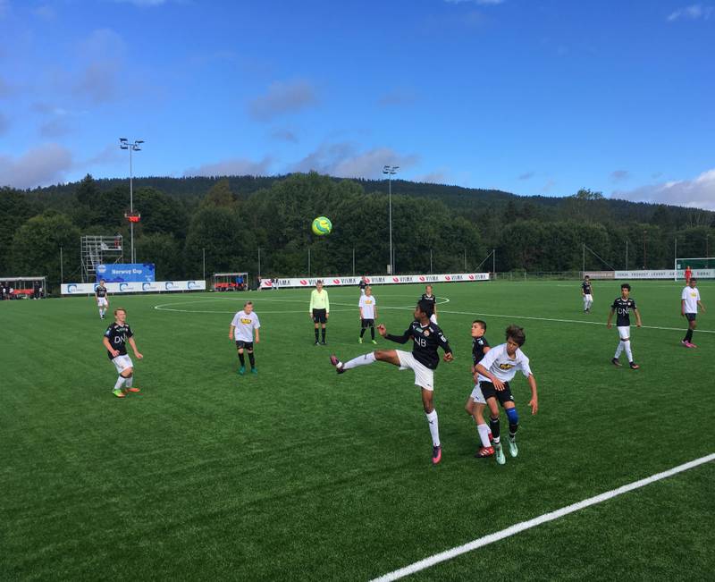 Norway Cup: Strømsgodset har spilt seg relativt lett gjennom turneringen, selv om de møtte litt hardere motstand i Hof Åsnesalliansen i går morges. ALLE FOTO: HANNE SOFIE FREMSTAD