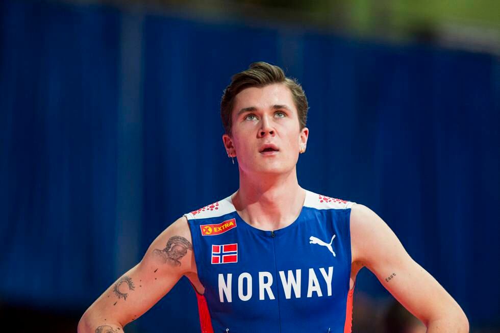 Jakob Ingebrigtsen etter 1500-meterfinalen i Beograd søndag.
Foto: Nikola Krstic / NTB