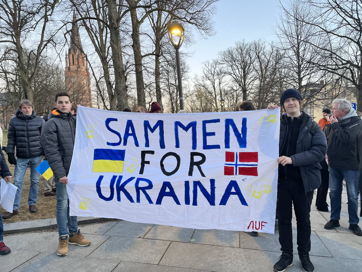 Fredsmarsj i Fredrikstad, for Ukraina
