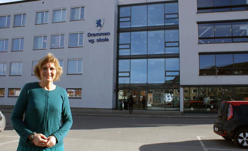 Kristine Novak, rektor Drammen vgs. FOTO: ERLEND KJERNLI