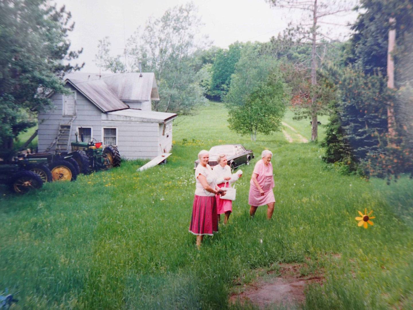 Erna og Torild på besøk i Wisconsin i 1991.