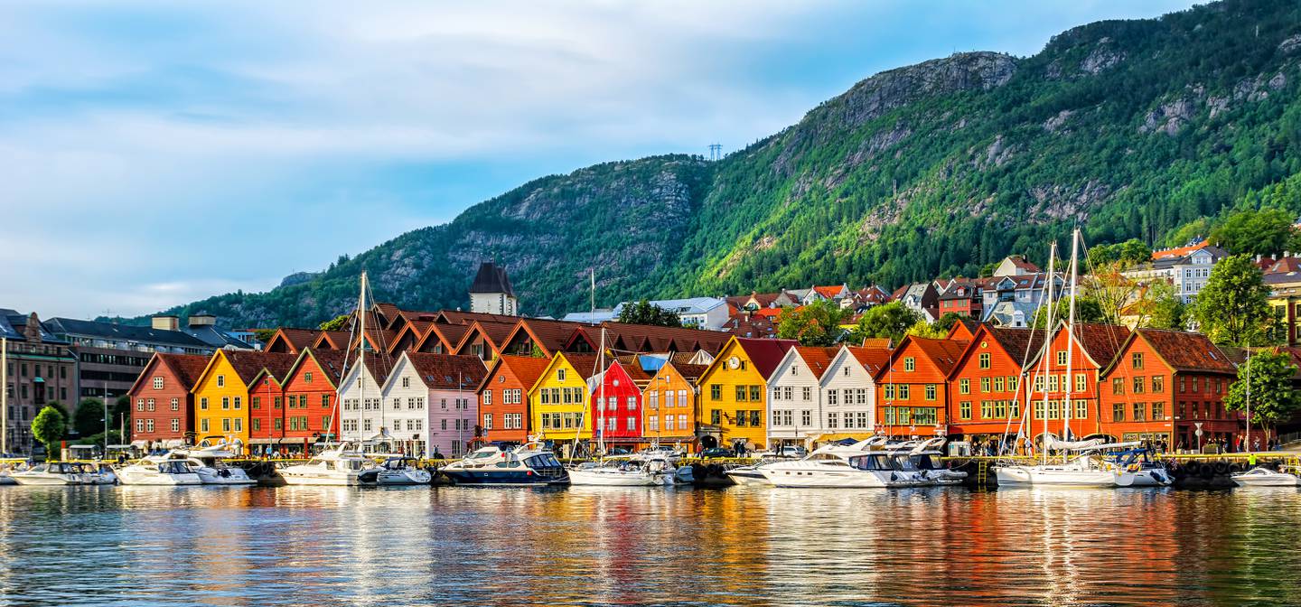 Bryggen i Bergen er på Unescos liste over verdens kulturarv.