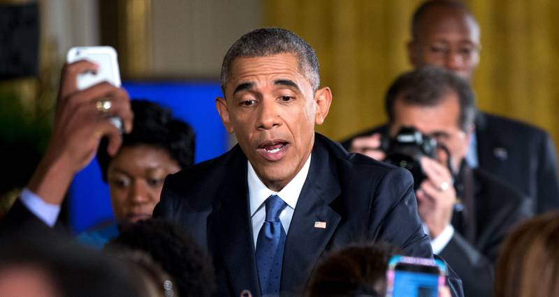 President Barack Obama sier han vil bruke sine siste 18 måneder i Det hvite hus til å kjempe for strengere våpenlover.  FOTO: LEE CELANO/NTB SCANPIX