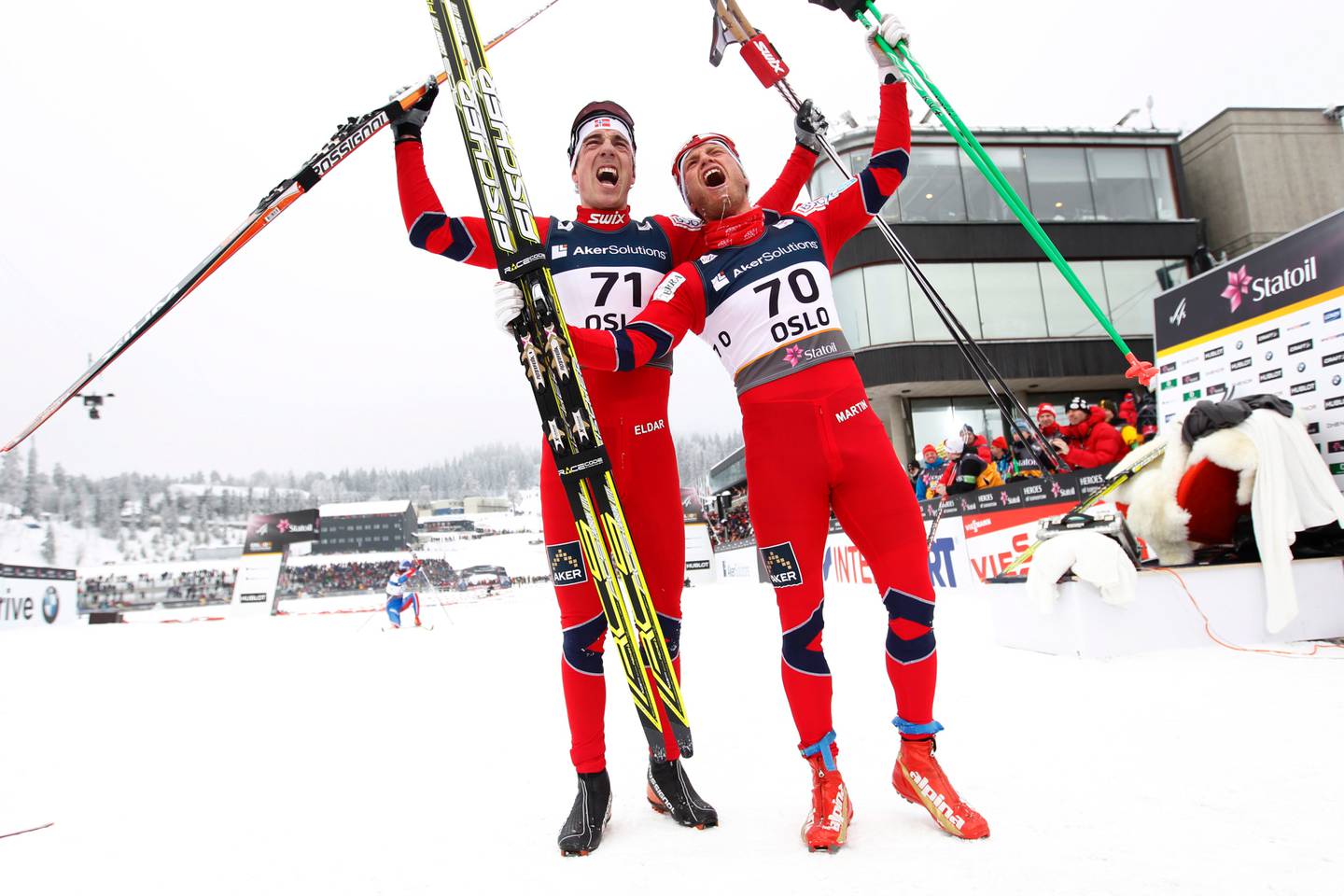BRA COVER: Hvor var du da Eldar Rønning og Martin Johnsrud Sundby tok to av tre medaljer på 15-kilometeren i Holmenkollen? Vel, spør heller hvor Terje Riis-Johansen var. Svaret? Han var ute med søpla. 
