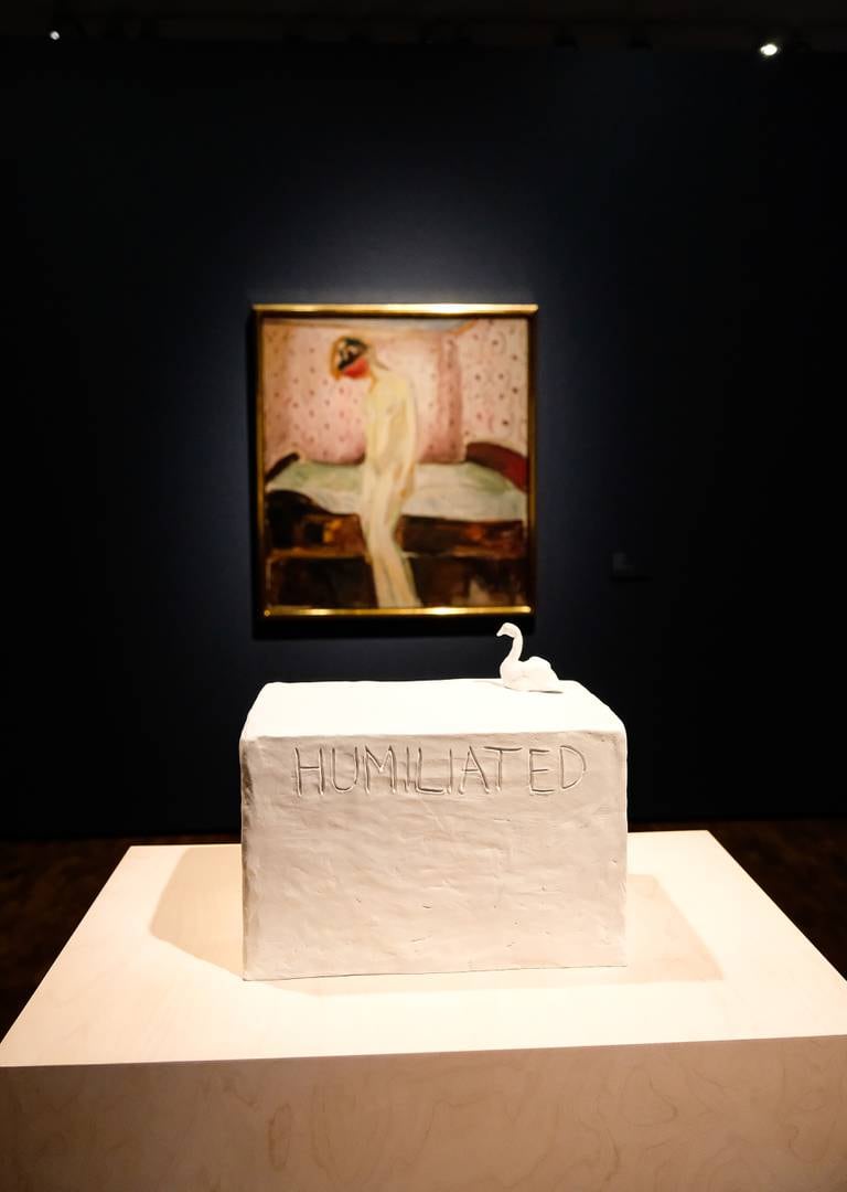Fra Tracy Emin/Edvard Munch-utstillingen «Sjelens ensomhet».