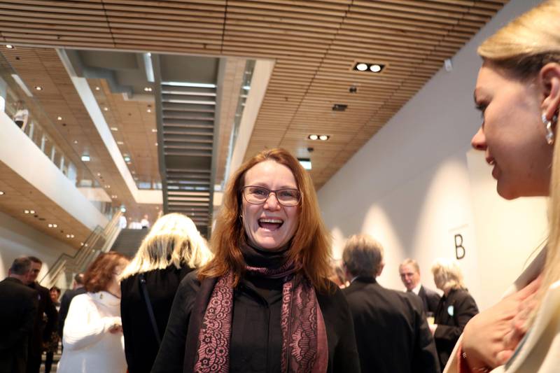 Randaberg-ordfører Kristine Enger var blant dem som kastet glans over åpningen.