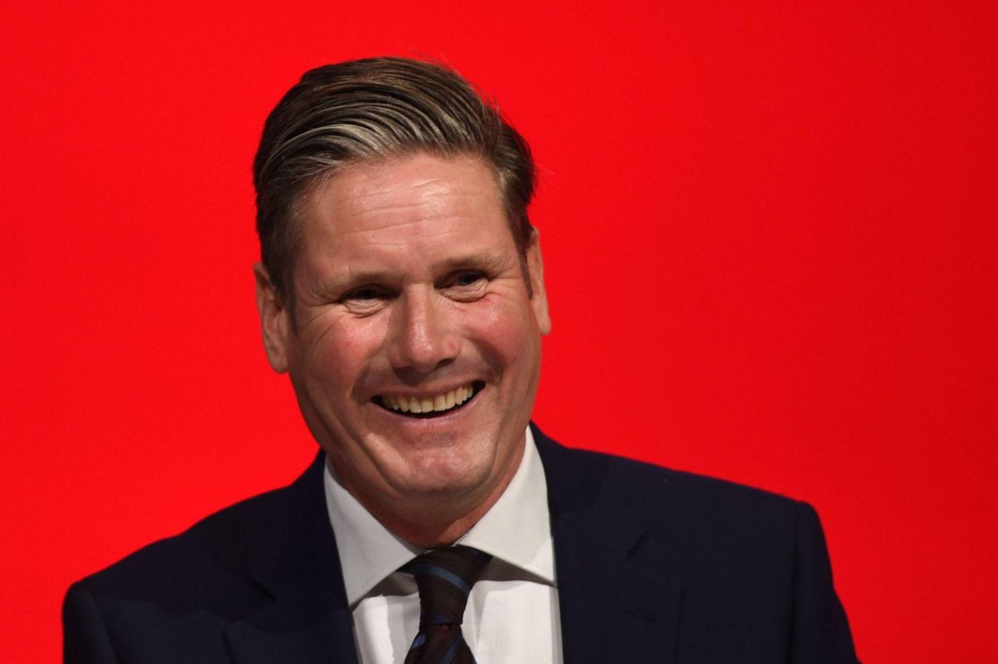 Britain's opposition Labour party Brexit secretary Keir Starmer addresses delegates on the third day of the Labour party conference in Liverpool, north west England on September 25, 2018. (Photo by Oli SCARFF / AFP)