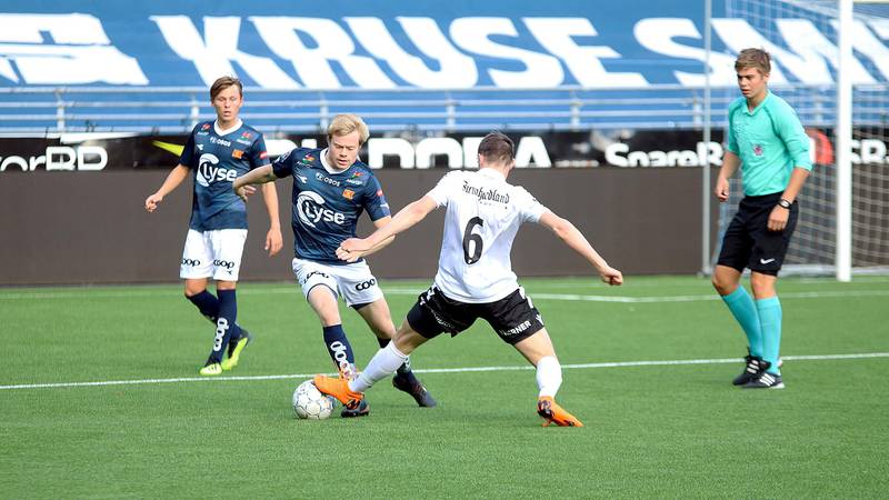 Rasmus Martinsen kom seg greit gjennom 90 minutter mot Stord, men hadde ikke sin beste kamp i karrieren. Foto: Pål Karstensen