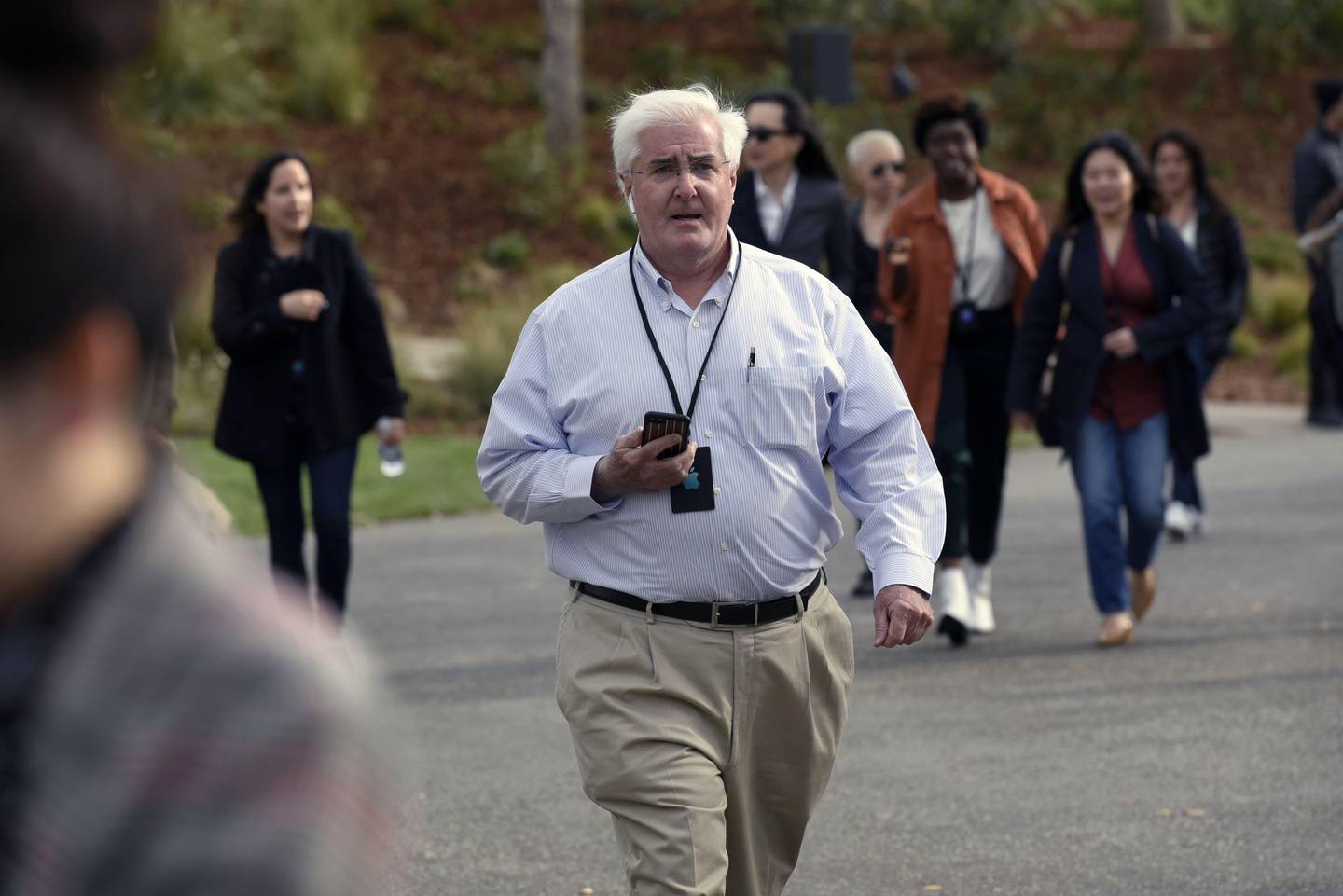 CUPERTINO, CA - MARCH 25: Investor Ron Conway arrives at Apple Inc. before a company product launch event at the Steve Jobs Theater at Apple Park on March 25, 2019 in Cupertino, California. Apple Inc. announced the launch of it's new video streaming service, and unveiled a premium subscription tier to its News app.   Michael Short/Getty Images/AFP
== FOR NEWSPAPERS, INTERNET, TELCOS & TELEVISION USE ONLY ==